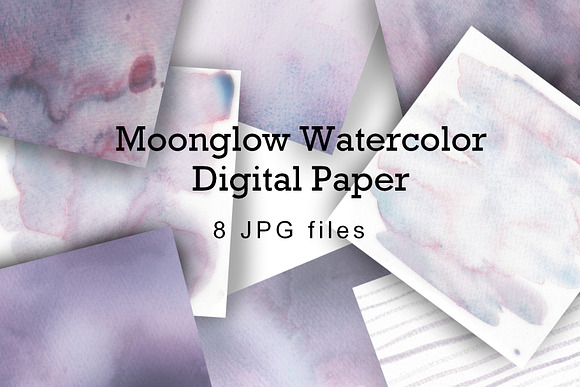 Watercolor Wash Digital Paper in Textures - product preview 1