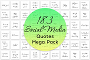 183 Social Media Quotes Mega Pack 