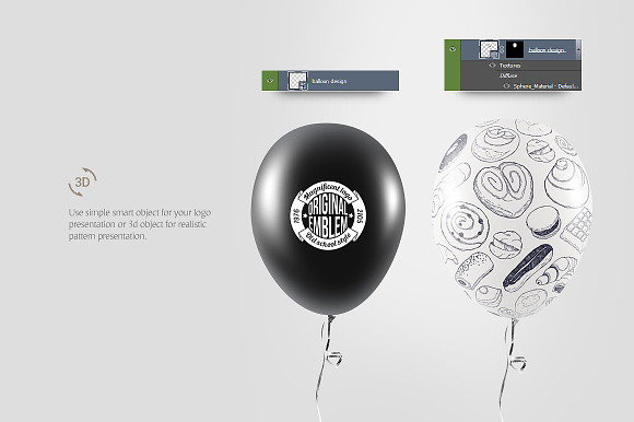 Balloon Mockup in Product Mockups - product preview 4