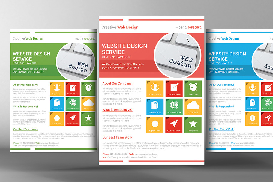 Website Design Services Flyer