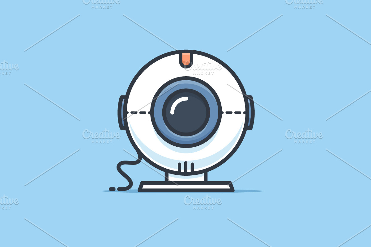 Web Camera in Illustrations - product preview 8