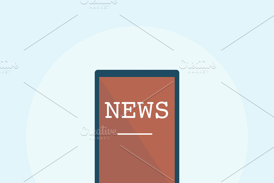 Illustration of online news concept