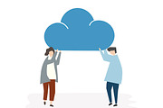 Illustration of cloud connection