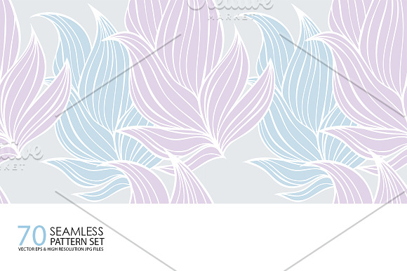 70 Seamless Floral Pattern Set in Patterns - product preview 1
