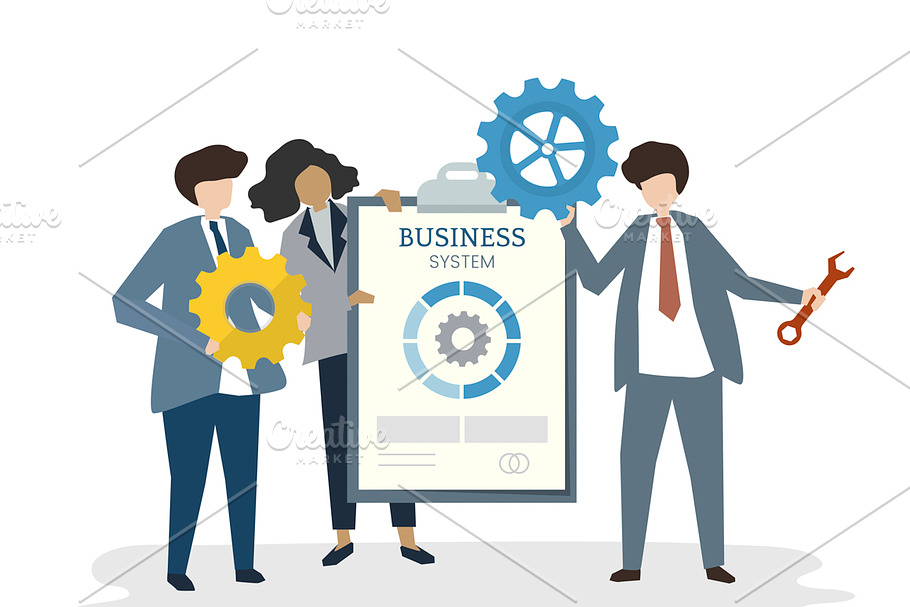 Illustration of business teamwork in Illustrations - product preview 8