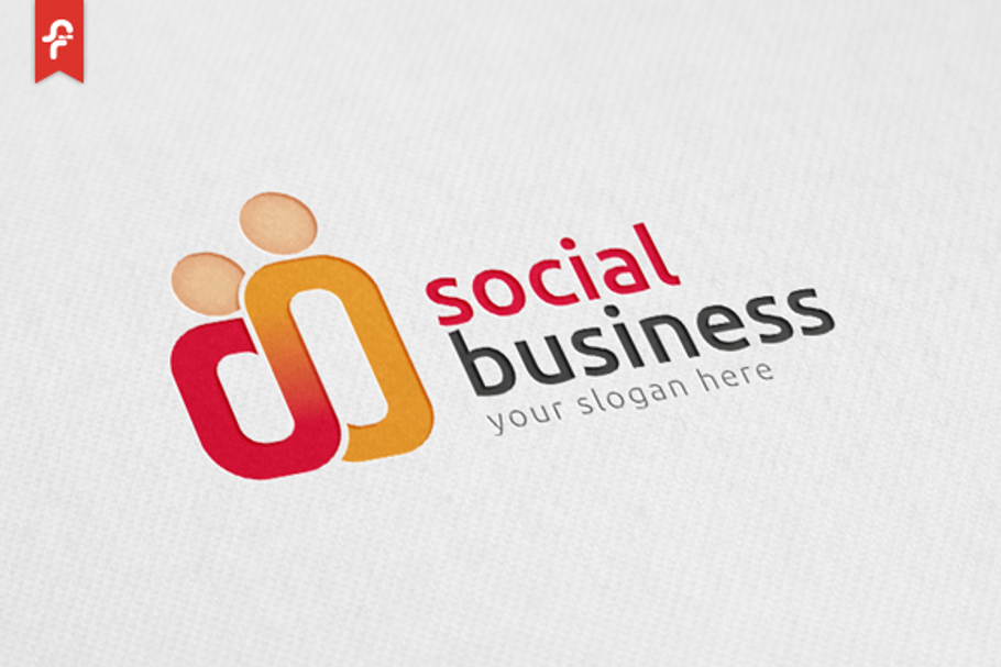 Social Business Logo in Logo Templates - product preview 8
