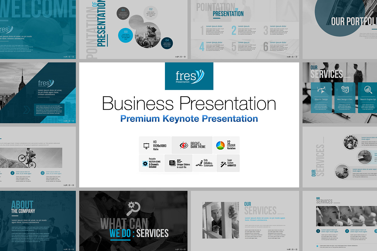 Fresy Business Keynote Template in Keynote Templates - product preview 8