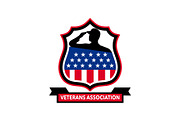 American Veteran Shield Icon 