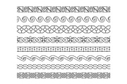 Linear lacework borders set