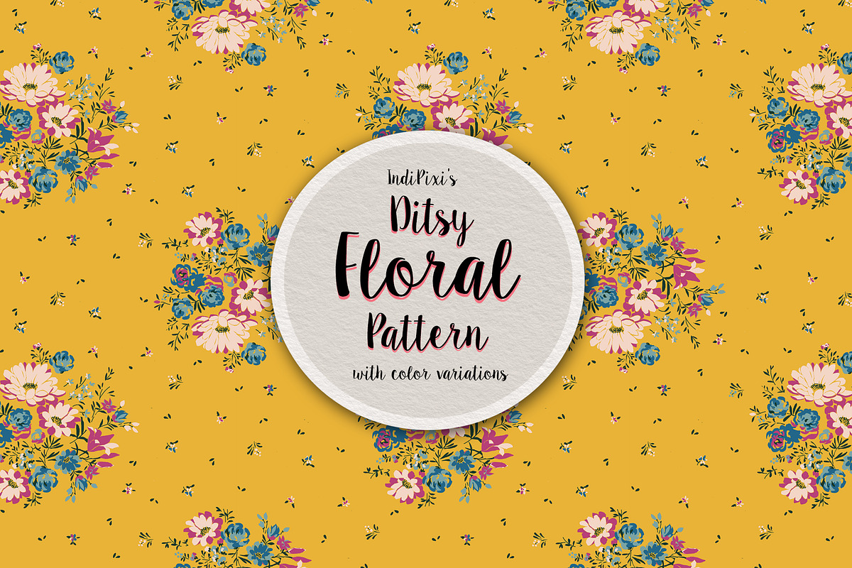 Romantic Ditsy Floral Pattern in Patterns - product preview 8
