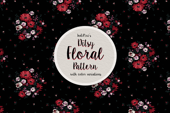 Romantic Ditsy Floral Pattern in Patterns - product preview 1