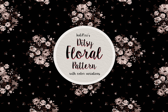 Romantic Ditsy Floral Pattern in Patterns - product preview 2