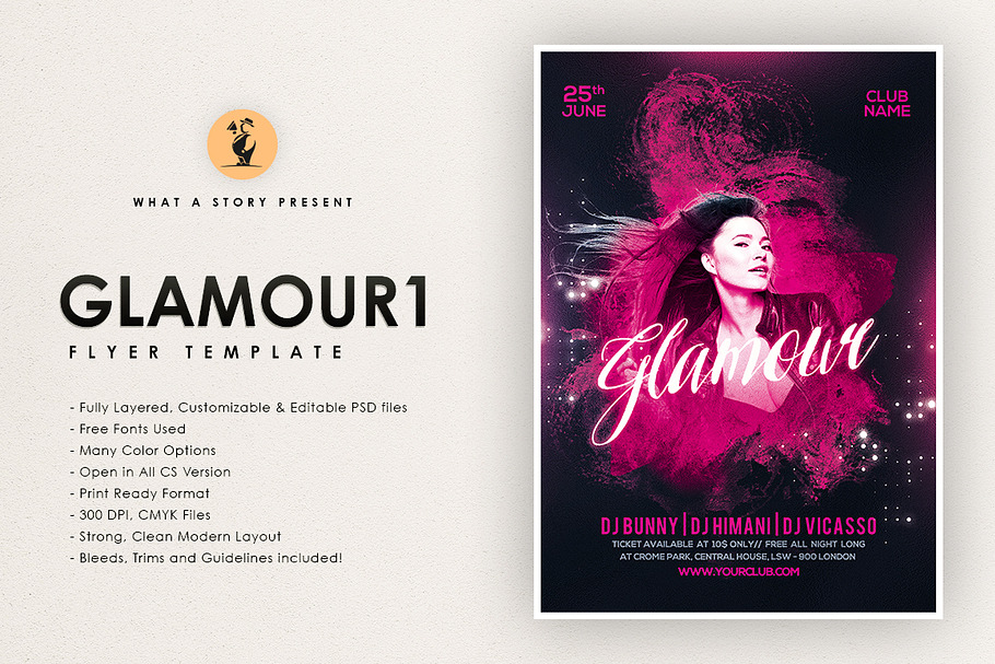 Glamour 1 in Flyer Templates - product preview 8