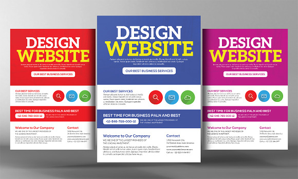5 Website Design Agency Flyer Bundle in Flyer Templates - product preview 4