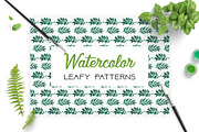 Leafy Patterns Watercolor 
