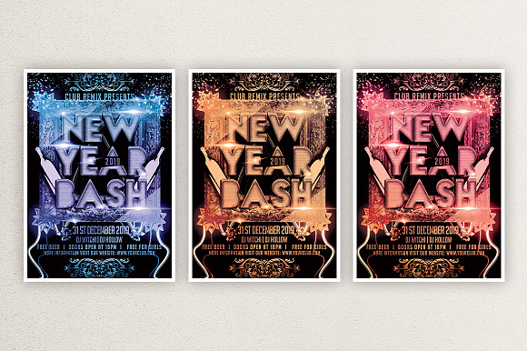 Happy New Year 2 in Flyer Templates - product preview 2