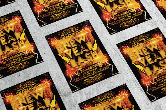 Happy New Year 2 in Flyer Templates - product preview 4