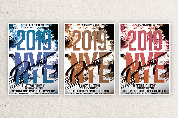 Happy New Year 3 in Flyer Templates - product preview 3