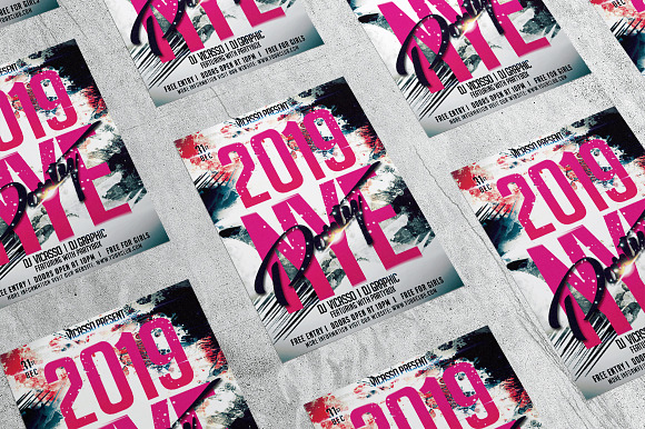 Happy New Year 3 in Flyer Templates - product preview 4