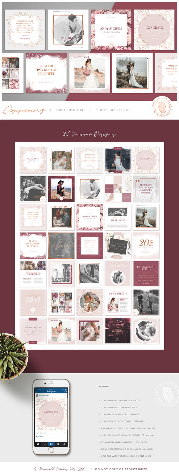 COPPERING | Social Media Kit in Instagram Templates - product preview 13