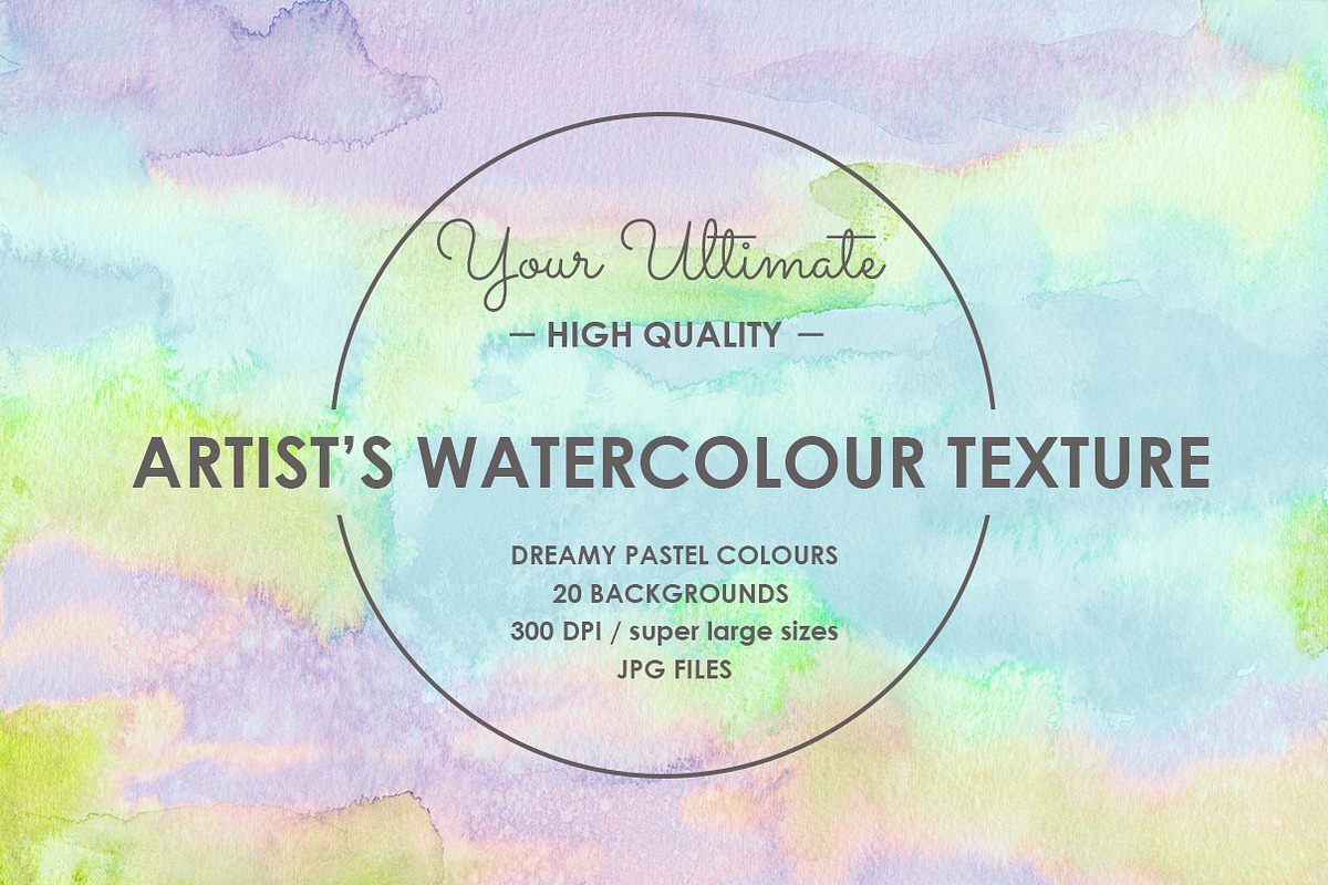 20 HAND PAINTED WATERCOLOUR TEXTURES in Textures - product preview 8