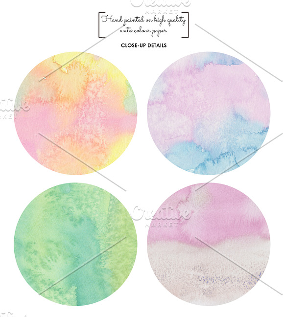 20 HAND PAINTED WATERCOLOUR TEXTURES in Textures - product preview 2