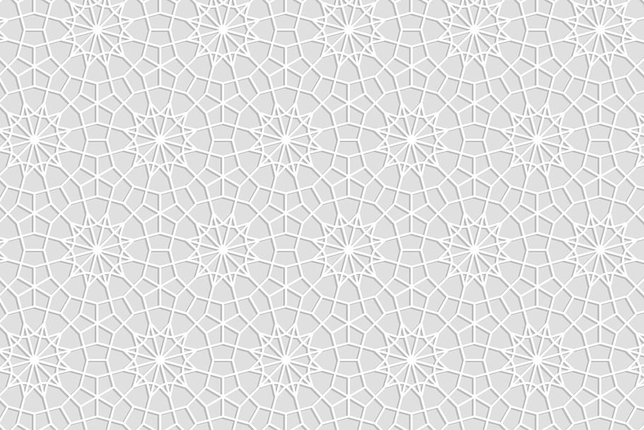 Geometric white crochet lace pattern in Patterns - product preview 8