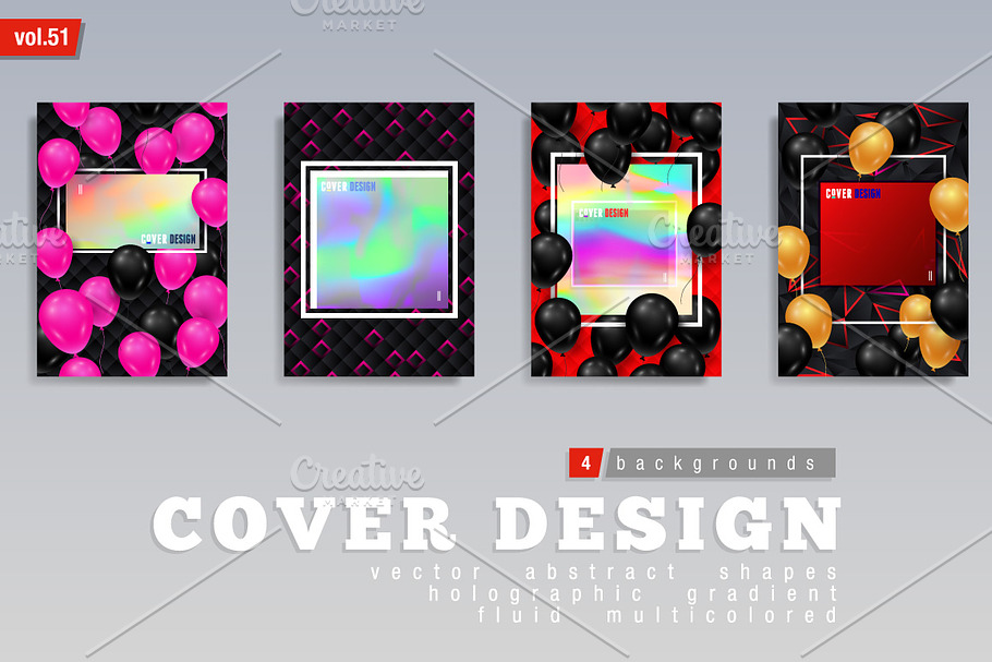 Abstract Multicolored Covers in Illustrations - product preview 8