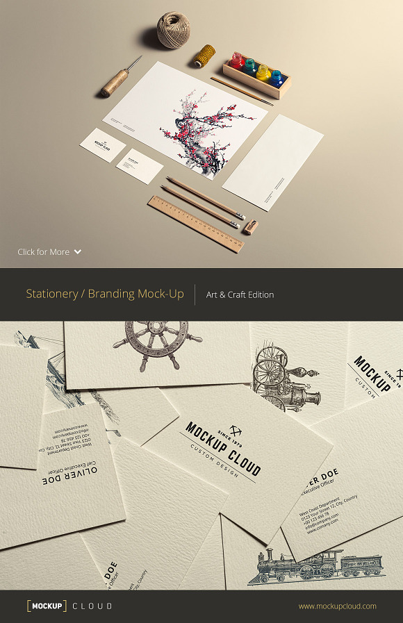 Art & Craft / Stationery Mock-Up in Print Mockups - product preview 2