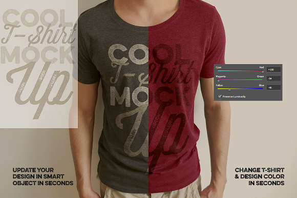 6 Retro/Vintage T-shirt Mock-ups in Product Mockups - product preview 3