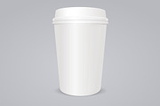Vector empty coffee paper cup