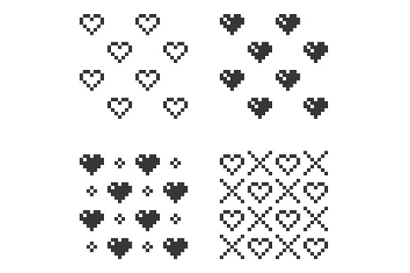Pixel Seamless Pattern Big Set in Patterns - product preview 2