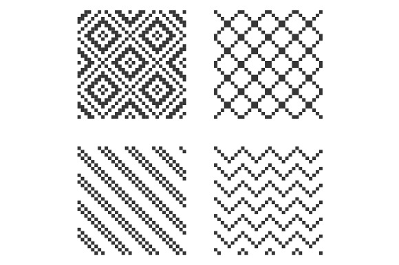 Pixel Seamless Pattern Big Set in Patterns - product preview 3