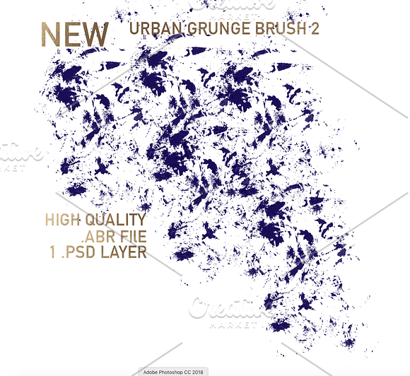 Urban Grunge Brush Set in Photoshop Brushes - product preview 1