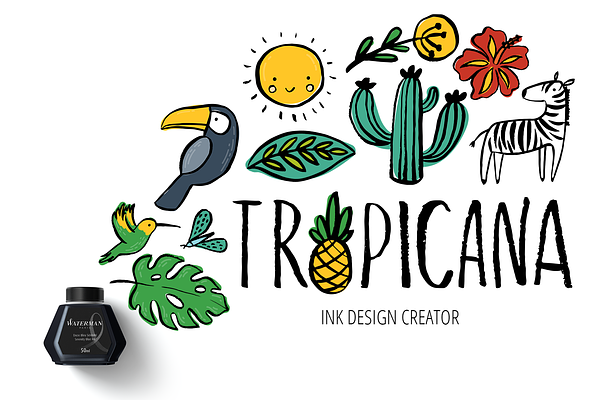 Tropical ink design creator