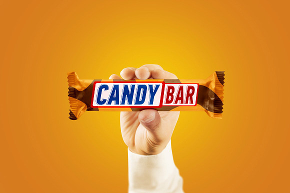 candy bar mockup in Product Mockups - product preview 5