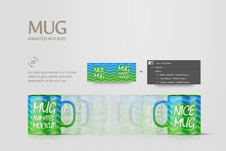 Download Mug Animated Mockup | Creative Product Mockups ~ Creative Market