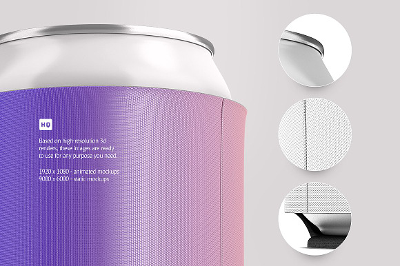 Can Koozie Animated Mockup in Product Mockups - product preview 3