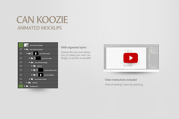 Can Koozie Animated Mockup in Product Mockups - product preview 6