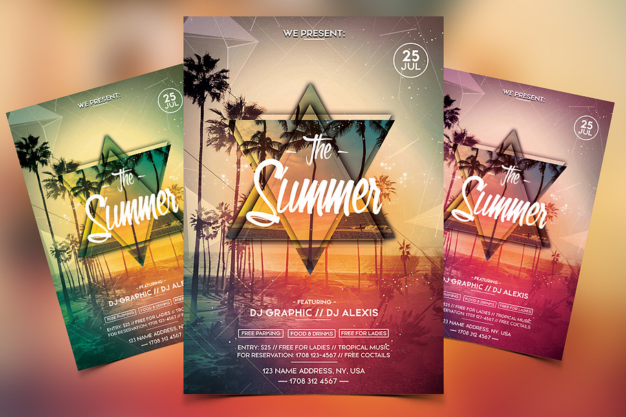 The Summer Party - PSD Flyer