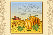 Landscape With Pumpkins