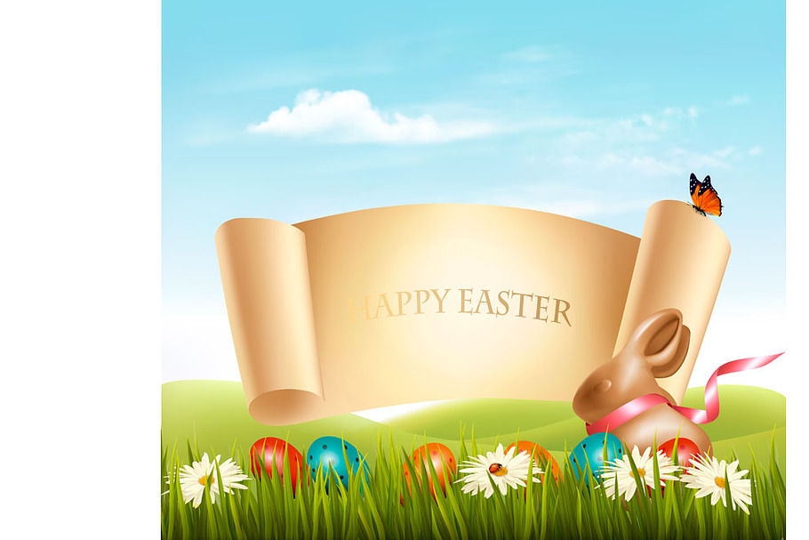 Happy Easter background in Illustrations - product preview 8