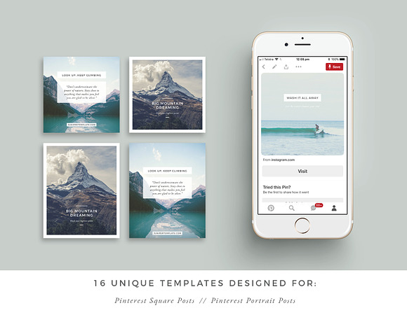 J U N I P E R  Pinterest Pack in Pinterest Templates - product preview 1