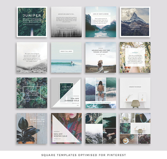 J U N I P E R  Pinterest Pack in Pinterest Templates - product preview 2