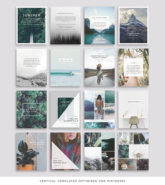 J U N I P E R  Pinterest Pack in Pinterest Templates - product preview 3