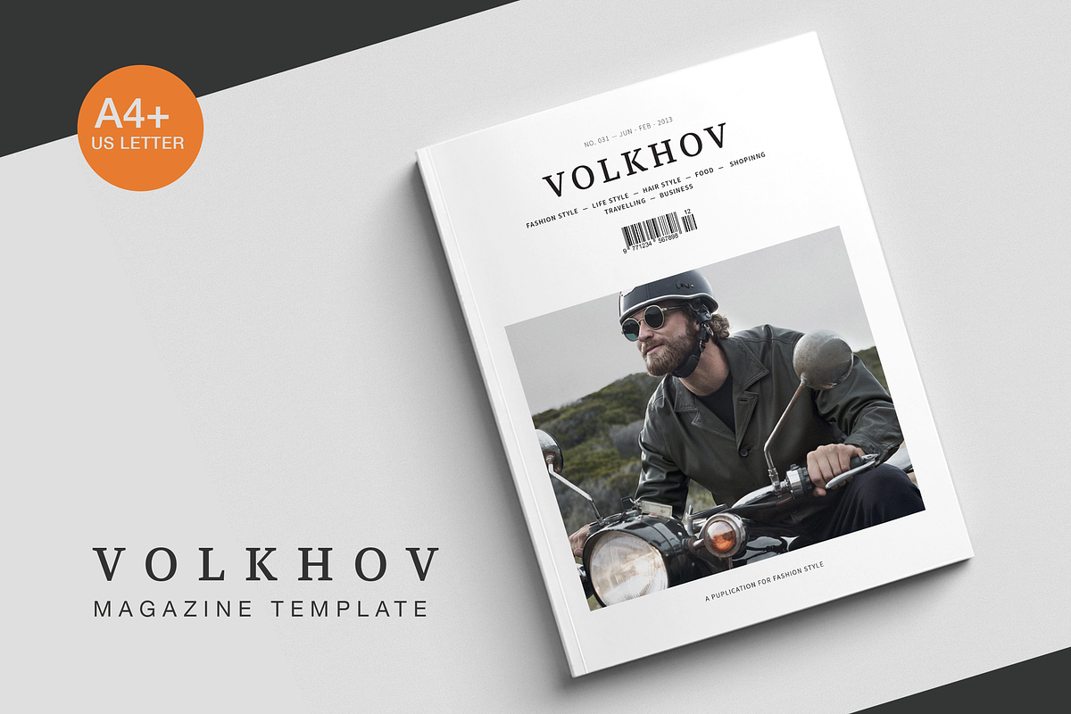 Volkhov Magazine in Magazine Templates - product preview 8