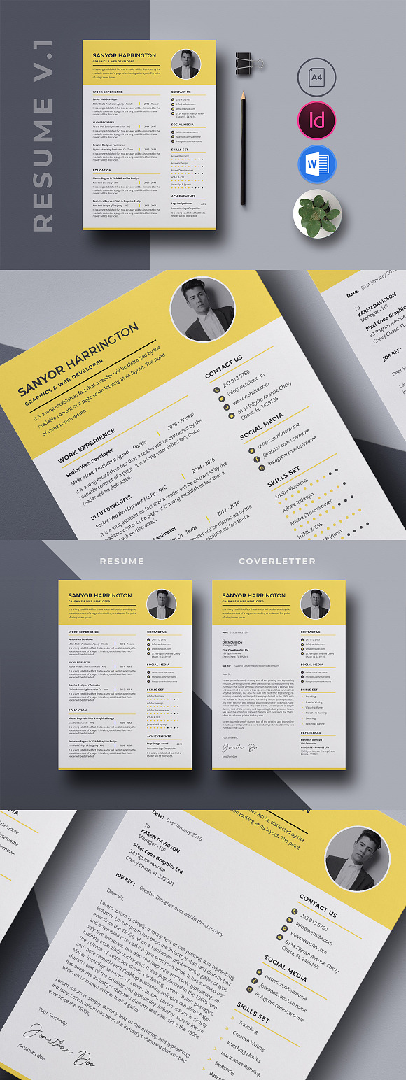 10 in 1 Resume Bundle in Resume Templates - product preview 1