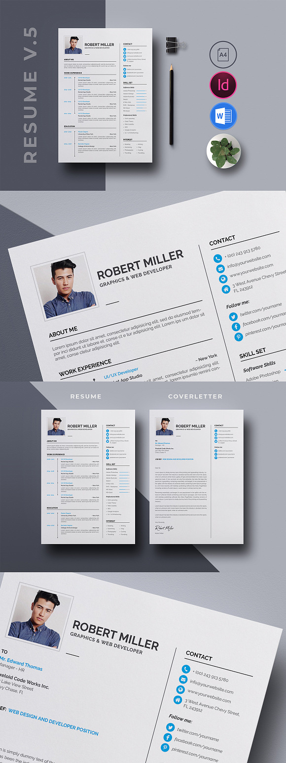 10 in 1 Resume Bundle in Resume Templates - product preview 5