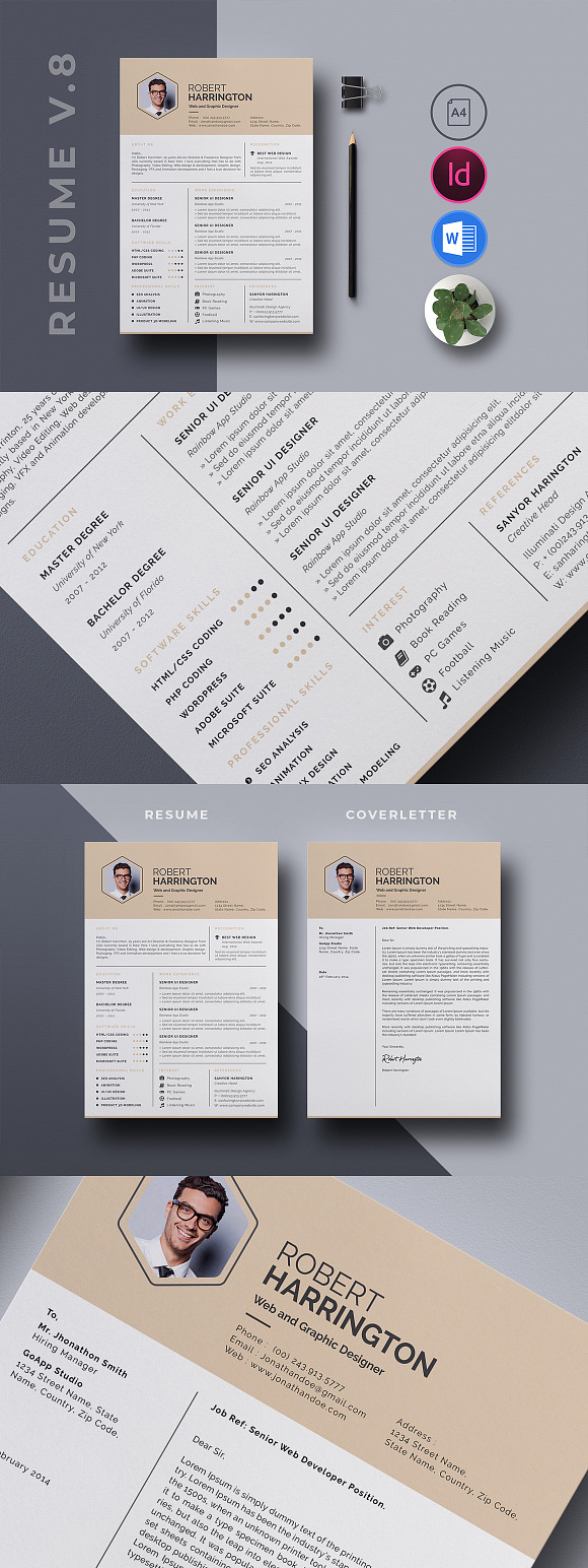 10 in 1 Resume Bundle in Resume Templates - product preview 8