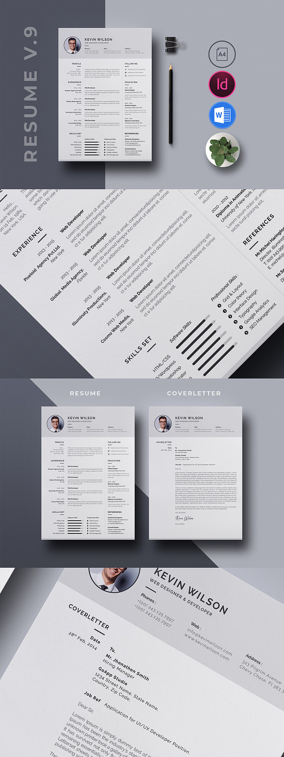 10 in 1 Resume Bundle in Resume Templates - product preview 9